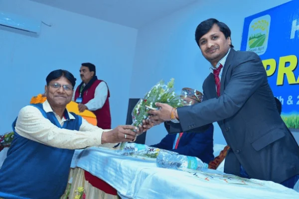 outstanding entrepreneurship award received by Mr. Kiran Kumar, Founder and CEO of SmartAgro (A Managed Sandalwood Farm Land Project near Bengaluru)
